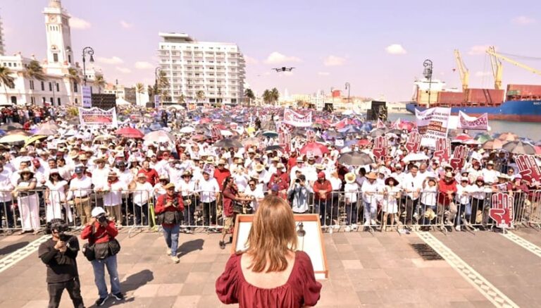 Rocío Nahle convoca a cerrar filas en defensa de la democracia y la soberanía