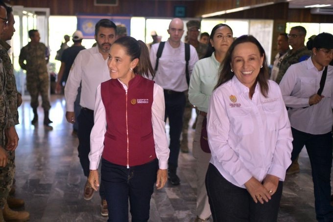 Claudia Sheinbaum destaca modelo de saneamiento financiero de Rocío Nahle en Veracruz