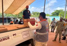 Despliegan ayuda humanitaria y médica en Isla, Veracruz, tras desbordamiento de arroyos