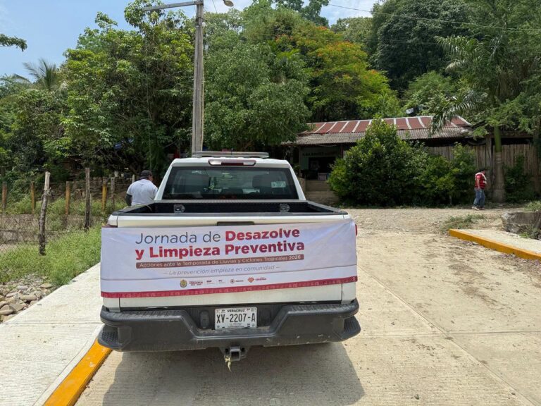 Despliegan megaoperativo en 38 municipios de Veracruz para mitigar riesgos por lluvias y ciclones