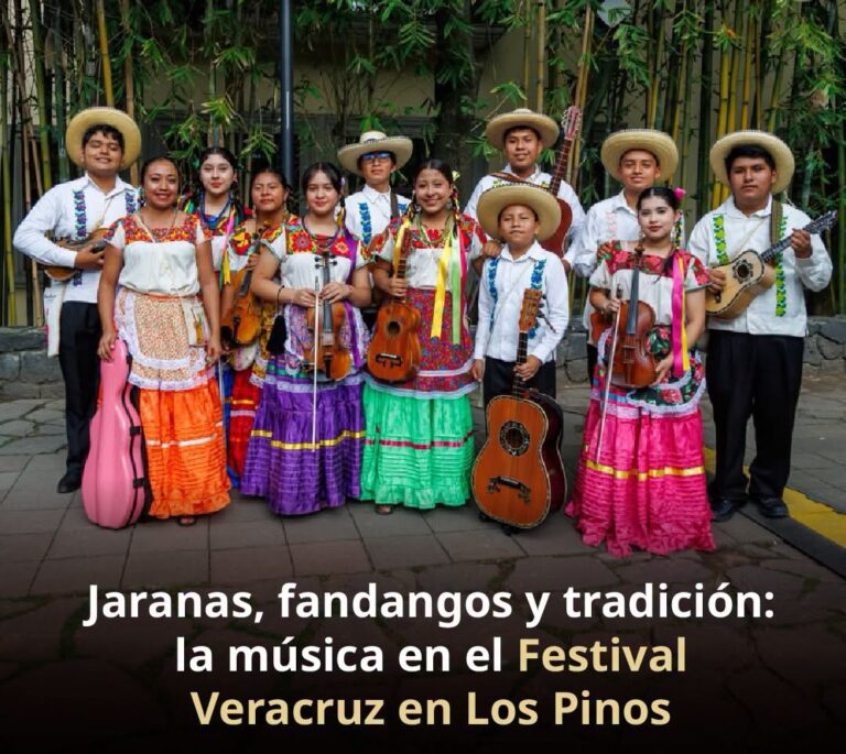 Llevan la riqueza cultural de Veracruz al Complejo Cultural Los Pinos