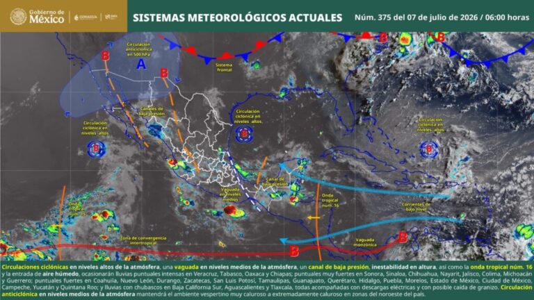 Lluvias, calor y mar de fondo prevalecerán en Oaxaca