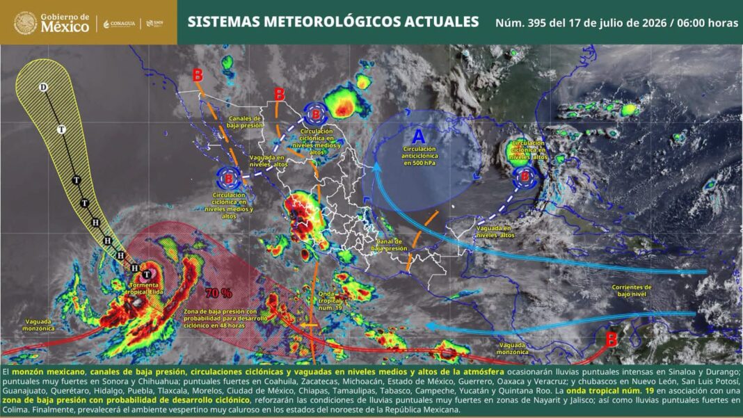 Oaxaca bajo la lluvia: Pronostican tormentas fuertes en la Sierra Sur