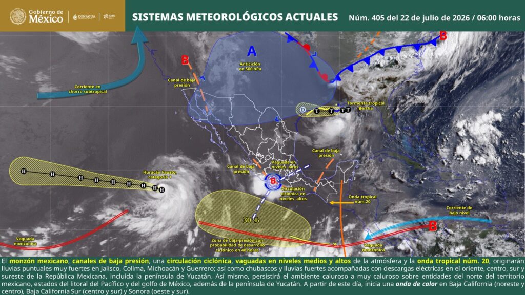 Oaxaca registrará ambiente caluroso y bajo nivel de lluvias