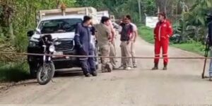 Pobladores de Las Choapas bloquean camino rural; piden atención tras incendio en pozo Krem-1
