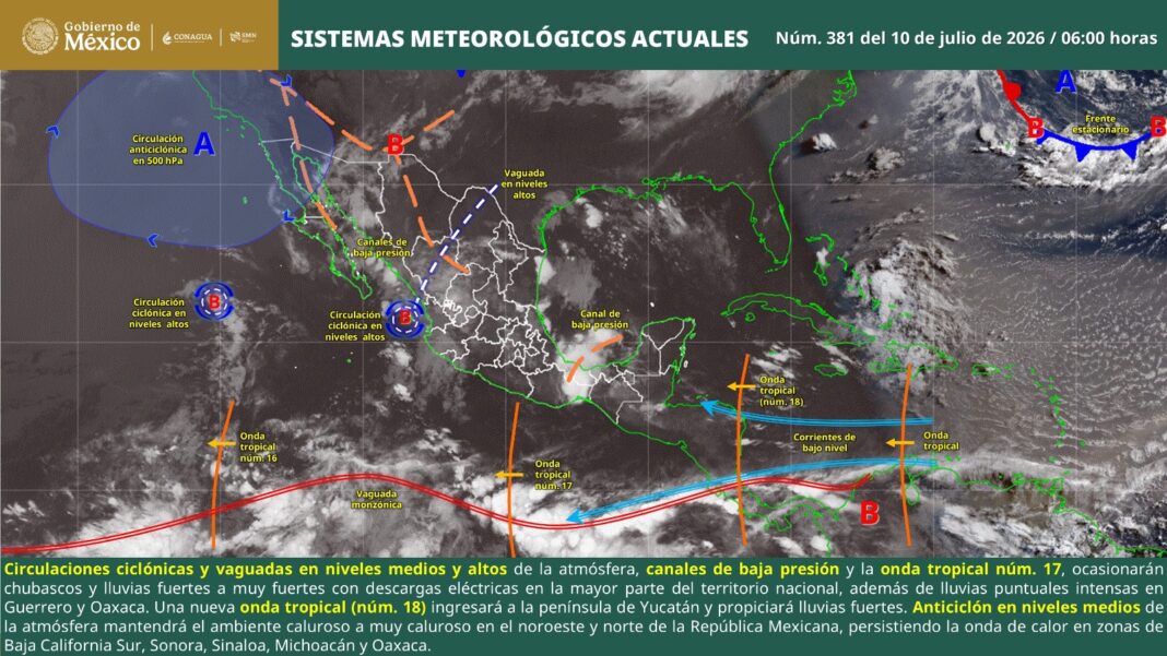 Prevén lluvias intensas durante este fin de semana en Oaxaca