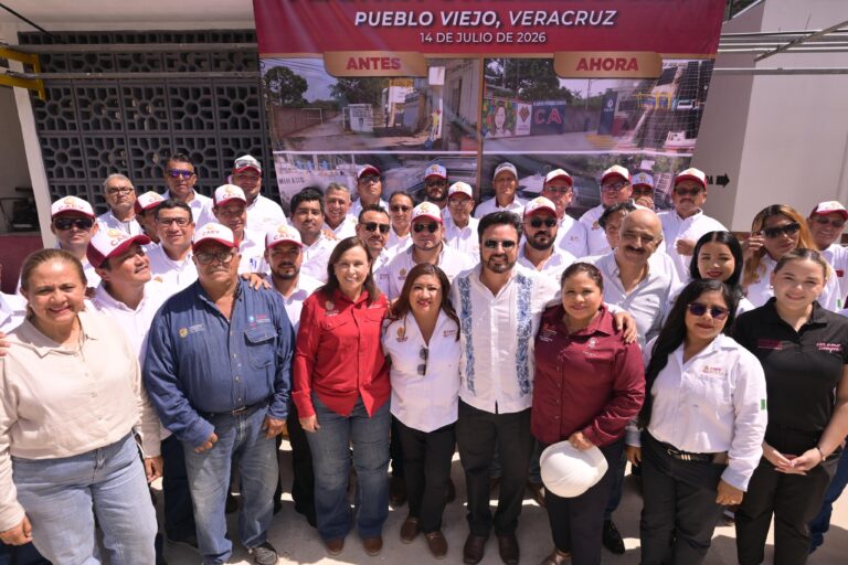 Rocío Nahle entrega renovada planta potabilizadora en Ciudad Cuauhtémoc
