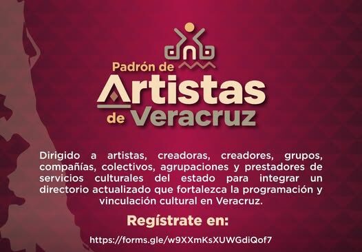 Secretaría de Cultura de Veracruz convoca al sector artístico a sumarse a su directorio oficial