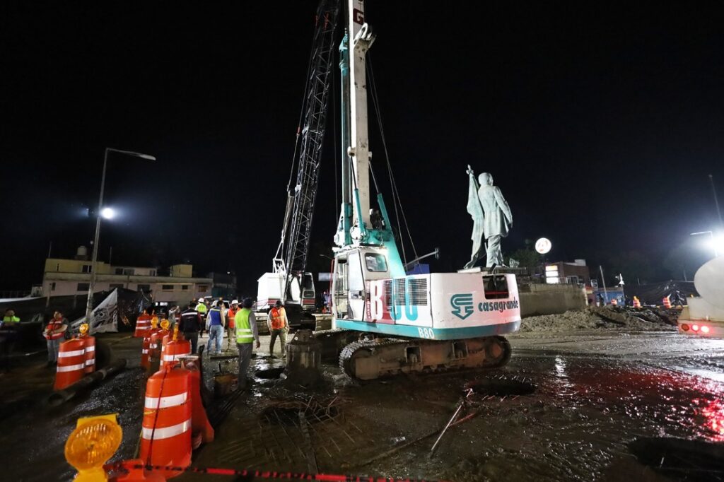 Avanza a paso firme la construcción del distribuidor vial de Viguera