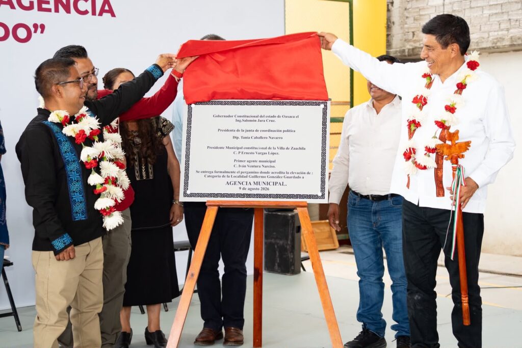 Colonia Guillermo González Guardado de Zaachila se convierte en Agencia Municipal