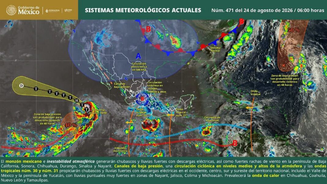 Oaxaca bajo alerta por calor intenso y tormentas vespertinas