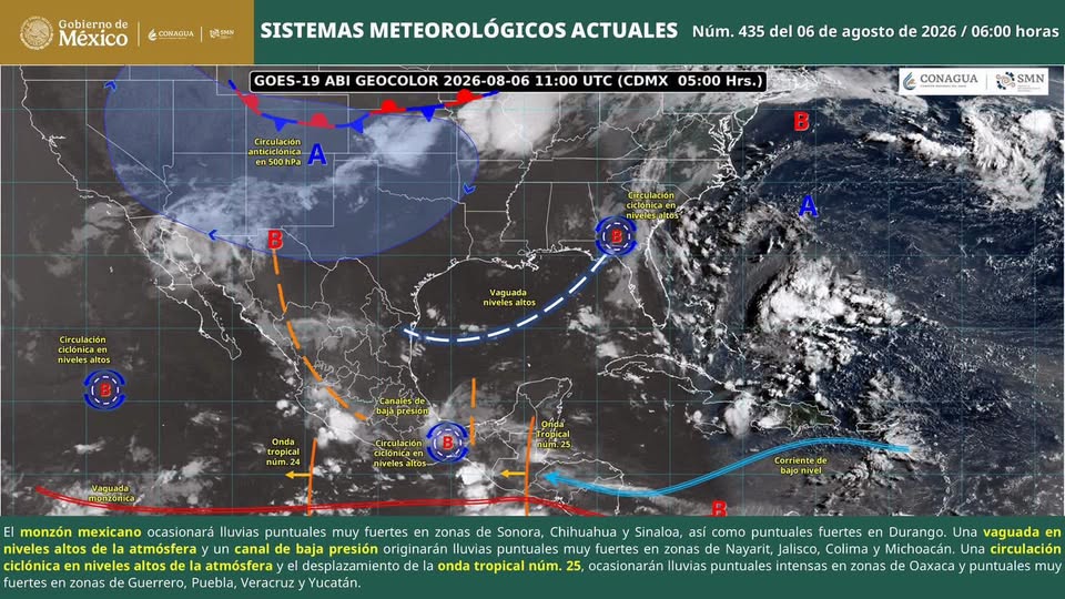 Prevén tormentas fuertes y posible granizo en Oaxaca
