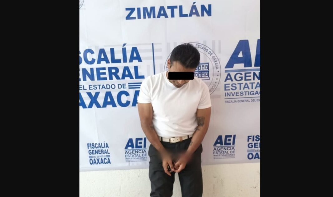 Cae sujeto por violento asalto a negocio de telefonía en Zimatlán de Álvarez; robó 63 celulares