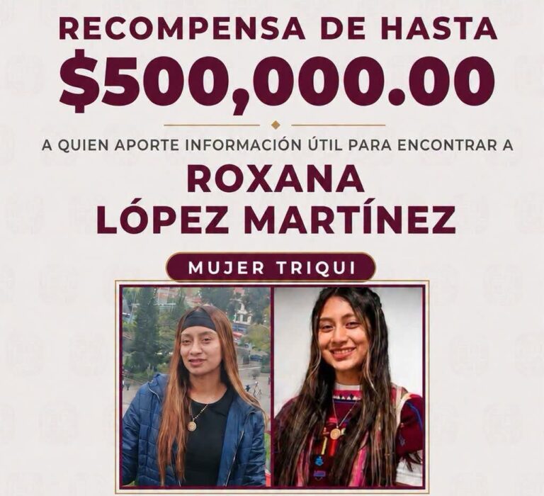 Ofrecen recompensa de 500 mil pesos para localizar a Roxana López, joven agrónoma desaparecida en Oaxaca