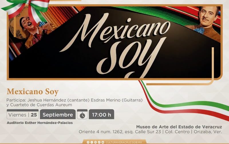 Orizaba celebrará las fiestas patrias con el concierto “Mexicano soy” en el MAEV