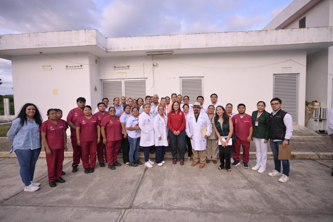 Rocío Nahle concluye gira en el norte con supervisión al Hospital Comunitario de Llano Enmedio