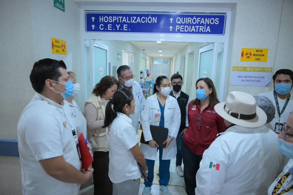 Rocío Nahle inicia gira por 61 hospitales de Veracruz para revisar abasto médico e infraestructura