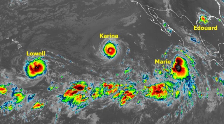 Tormenta tropical ‘Marie’ detonará lluvias en el occidente de México