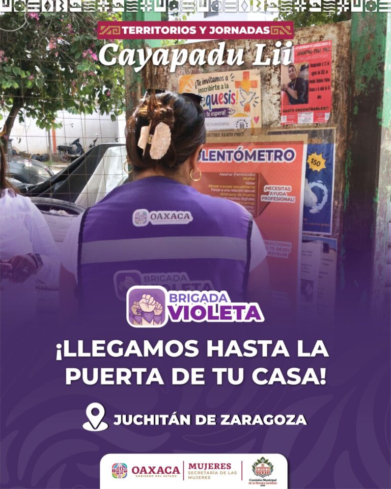 Despliegan Brigada Violeta en Juchitán con jornadas de prevención y servicios gratuitos