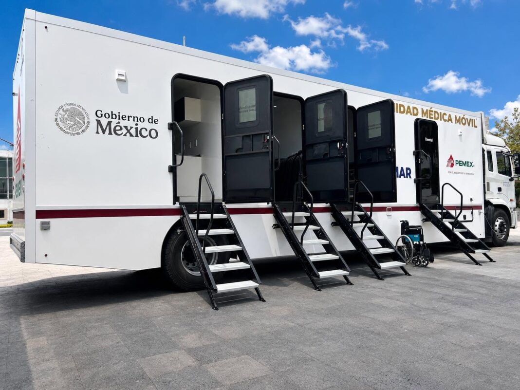 Pemex despliega Unidad Médica Móvil