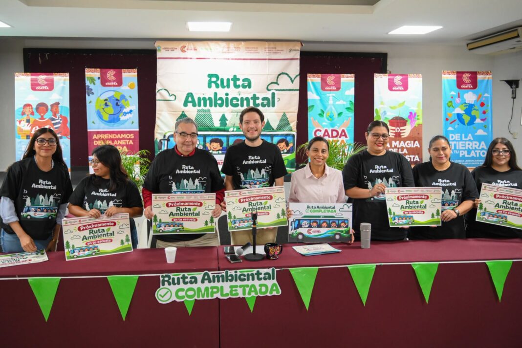 Ponen en marcha el programa “Ruta Ambiental” para fomentar el cuidado ecológico en primarias de Coatzacoalcos