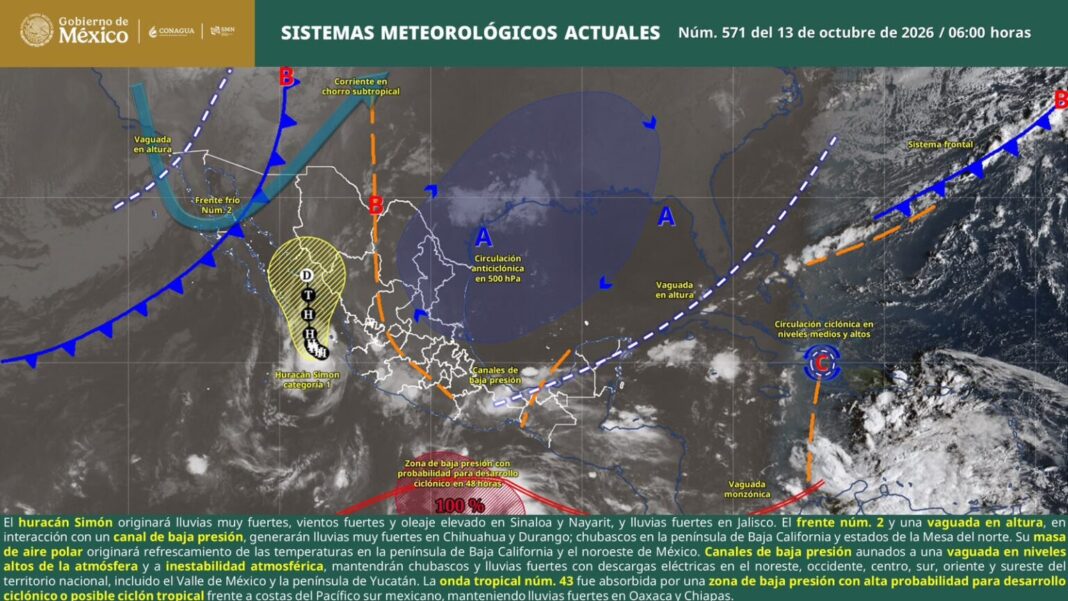 Prevén lluvias, niebla y vigilan posible ciclón en Oaxaca