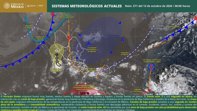 Prevén lluvias, niebla y vigilan posible ciclón en Oaxaca