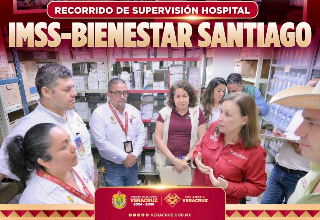 Rocío Nahle supervisa hospitales de Los Tuxtlas y anuncia mejoras en infraestructura y abasto médico