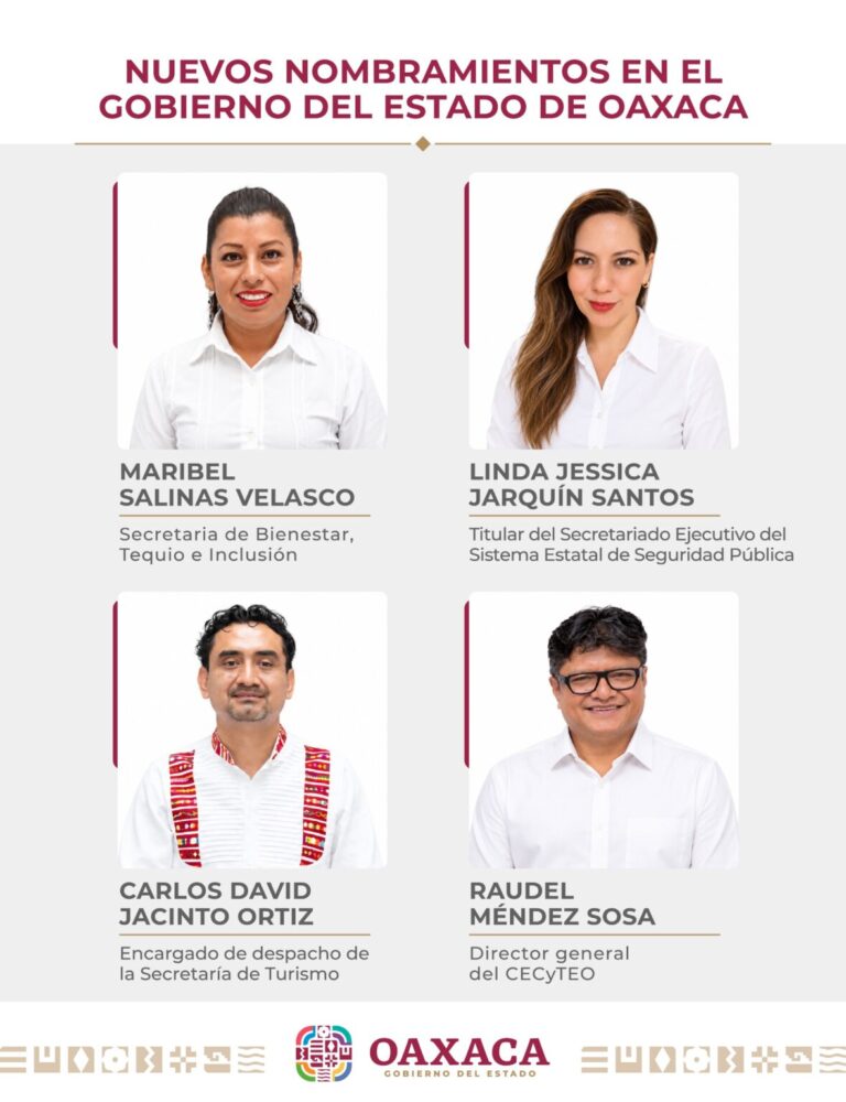 Salomón Jara nombra nuevos titulares en Seguridad, Turismo, Educación y Bienestar