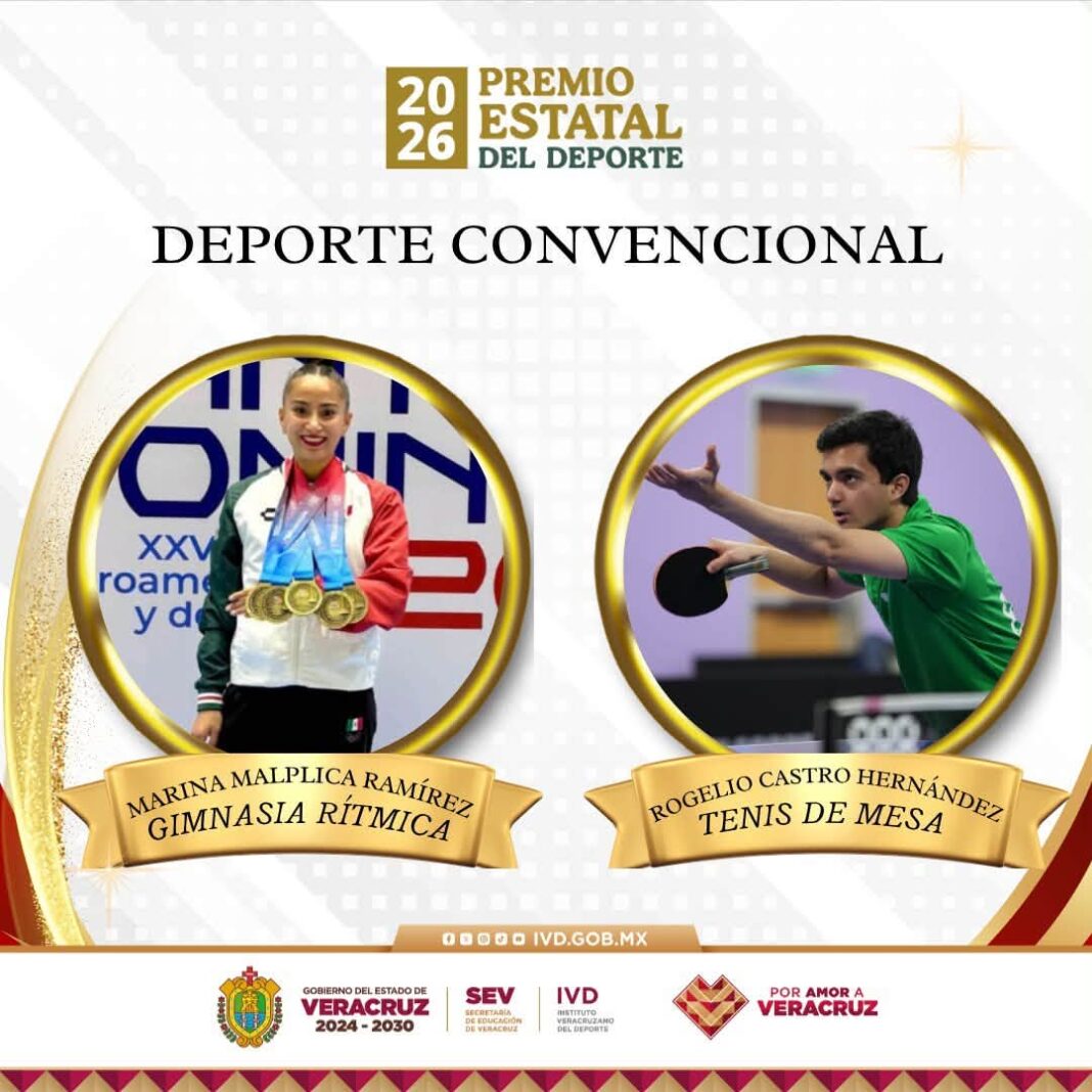 Veracruz revela a los ganadores del Premio Estatal del Deporte 2026