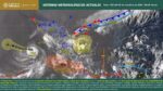 frente frío y circulación ciclónica provocarán lluvias intensas y oleaje de dos metros